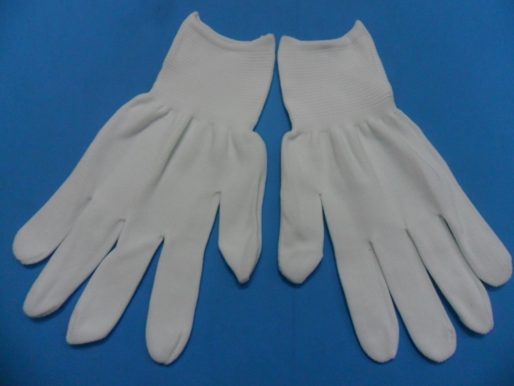 Găng tay trắng không phủ pu